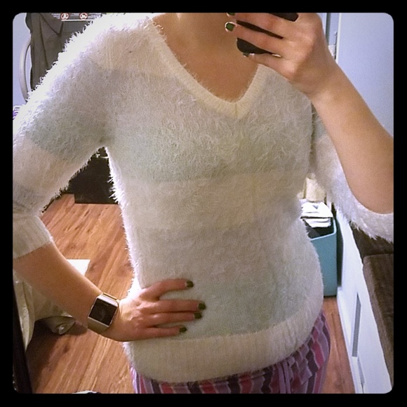 dELiA*s Sweaters - Fuzzy Pastel Eyelash Sweater!